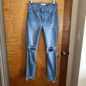 Madewell 9” high rise skinny jean